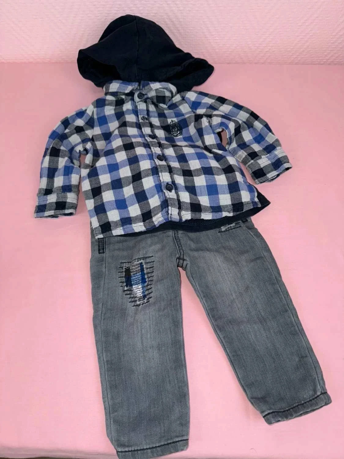 Ensemble garçon ikks taille 6 mois très bon état – photo 2